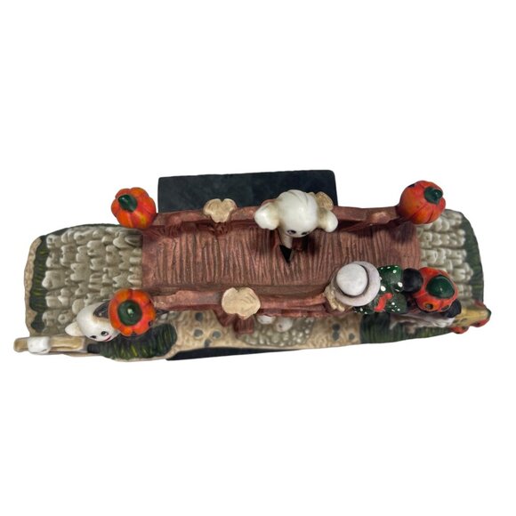 Vintage 2000's Spooky Hollow Porcelain Halloween Village Eerie Tree Arch - Picture 9 of 13